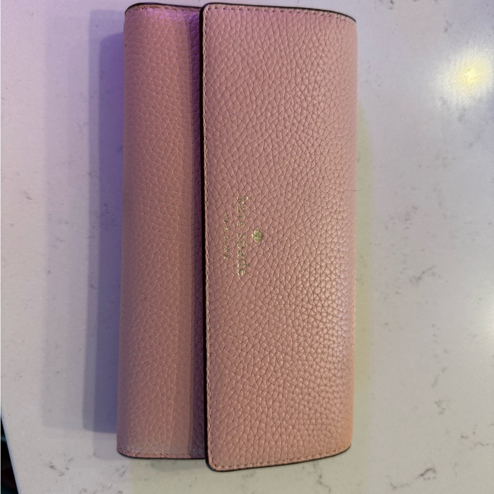 Kate Spade Blush Pink Textured Wallet